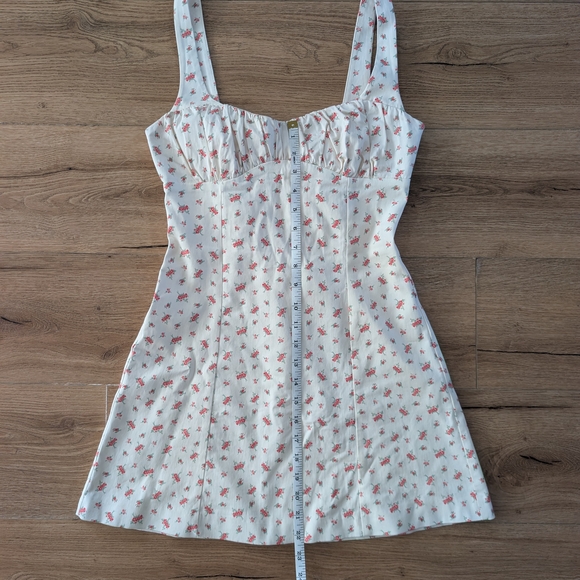 Floral Mini Dress with Square Neckline - Picture 3 of 6